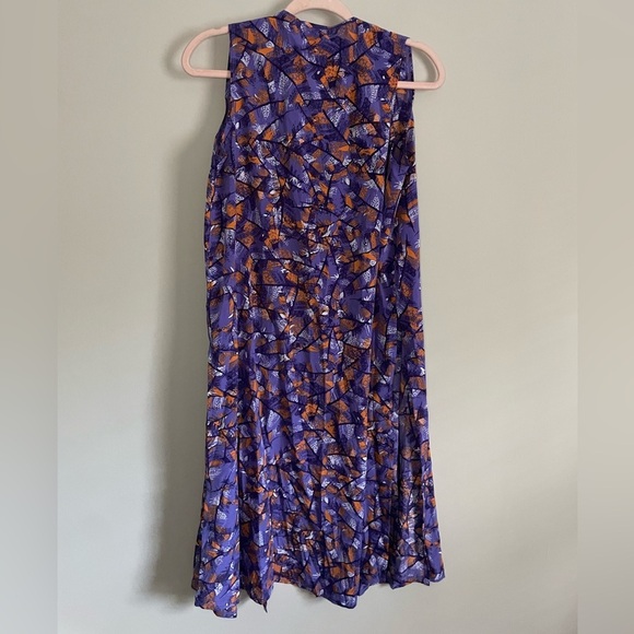 Feathered Geometric Lularoe Joy Longline Vest - Picture 6 of 8